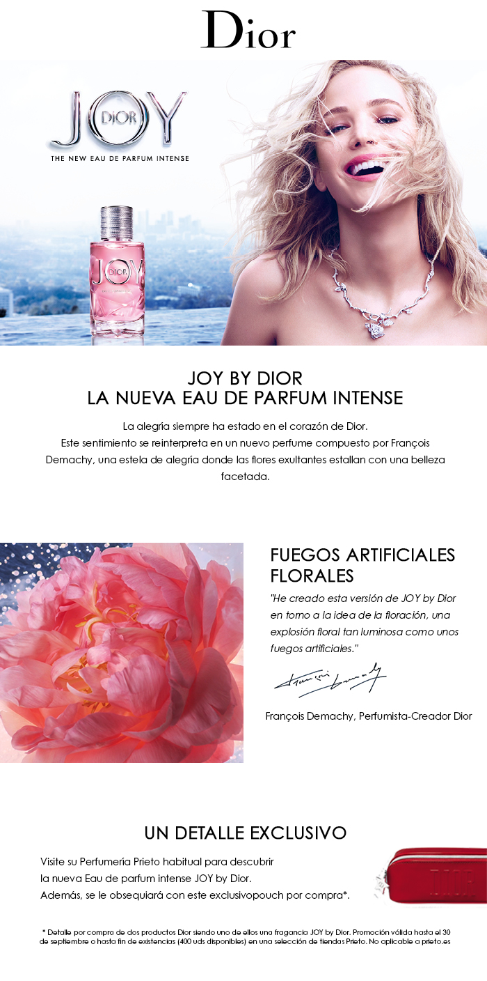 JOY by Dior, el nuevo Eau de Parfum Intense de Dior